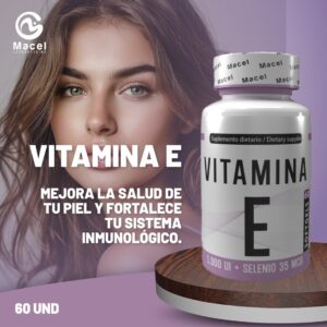 VITAMINA E 1000UI+SELENIO 35MCG X60 CAP-MACEL