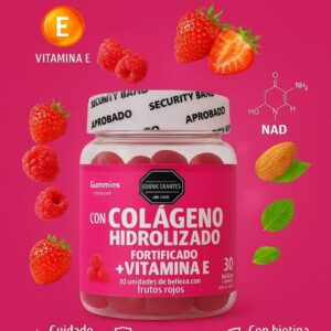 COLAGENO HIDROLIZADO+VITAMINA E 30 GOMITAS-MACEL