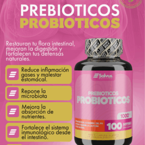 PREBIOTICOS PROBIOTICOS 100CAP-SALVUS