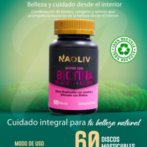 BIOTINA+COLAGENO+SELENIO 60DIS -NAOLIV