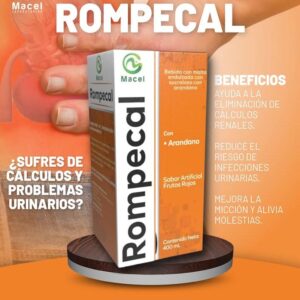 rompecal 400 ml tratamiento natural para cálculos renales y urinarios