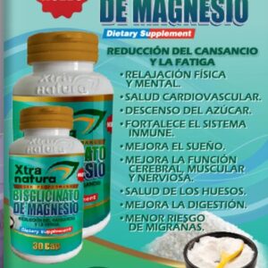 INICIO Bisglicinato de Magnesio Xtra Natura suplemento natural