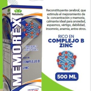 Frasco de Memorex Natubella para la memoria.